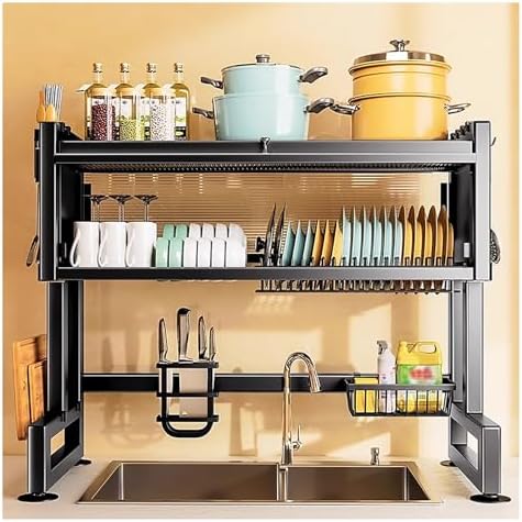 🍽️ Kitchen Counter Organizer 🧺 | Cutting Board & Utensil Rack ✨ | Space-Saving Storage Stand 🏠