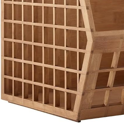 🌿 Bamboo Stackable Storage Bins 🧺 | Natural Organizer Box 📦 | Space-Saving Home Storage 🏠