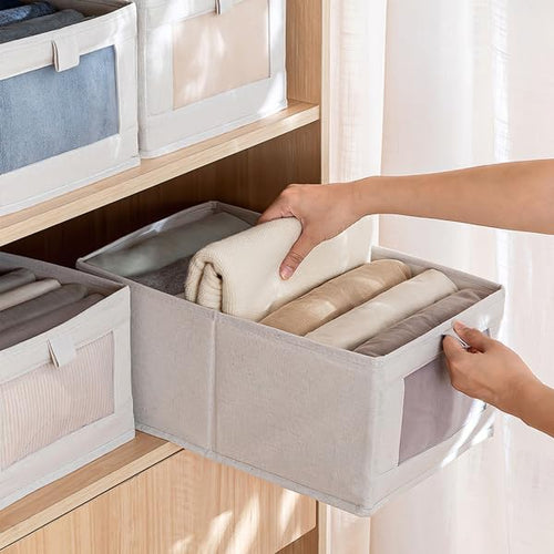 🧺 Foldable Storage Bins Set ✨ | Washable Organizer Box 📦 | Home Space Saver 🏠