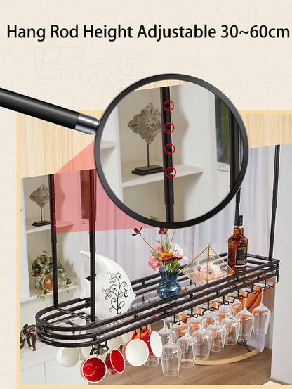🏗️ Industrial Ceiling Shelf 🏠 | Hanging Storage Rack ✨ | Space-Saving Loft Organizer 📦
