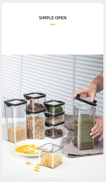 🥣 Airtight Food Storage Container 🍃 | Fresh Lock Pantry Jar 📦 | Kitchen Organizer Set 🏠