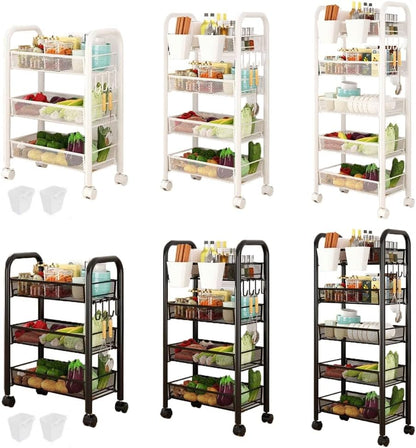 🥬 Kitchen Storage Organizer Rack 🍽️ | Vegetable Storage Shelf 📦 | Efficient Pantry Stand 🏠