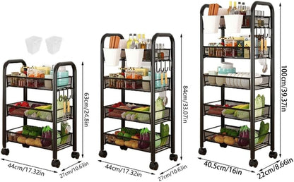 🥬 Kitchen Storage Organizer Rack 🍽️ | Vegetable Storage Shelf 📦 | Efficient Pantry Stand 🏠