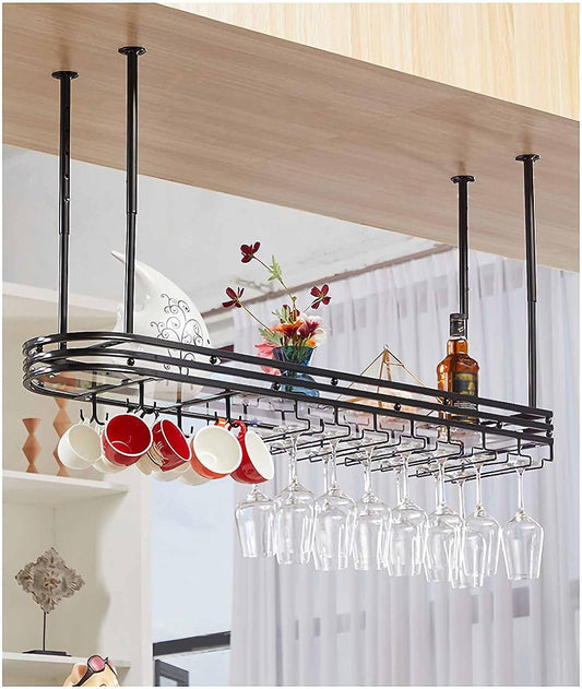 🏗️ Industrial Ceiling Shelf 🏠 | Hanging Storage Rack ✨ | Space-Saving Loft Organizer 📦
