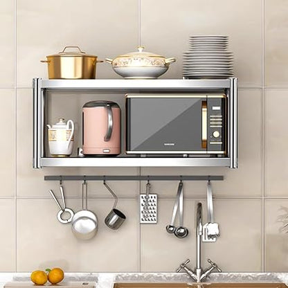 🧴 Wall-Mounted Stainless Shelf 🏠 | 3-Tier Bathroom Organizer ✨ | Space-Saving Storage Rack ⚡