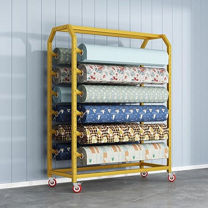 🧻 Mobile Paper Organizer 🏠 | Metal Roll Storage Rack ✨ | Bathroom & Kitchen Holder 📦