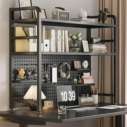 📚 Metal Desktop Bookshelf 🗄️ | Multi-Layer Desk Organizer ✨ | Space-Saving Storage Rack 🏠