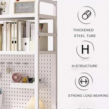 📚 Metal Desktop Bookshelf 🗄️ | Multi-Layer Desk Organizer ✨ | Space-Saving Storage Rack 🏠