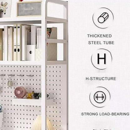 📚 Metal Desktop Bookshelf 🗄️ | Multi-Layer Desk Organizer ✨ | Space-Saving Storage Rack 🏠