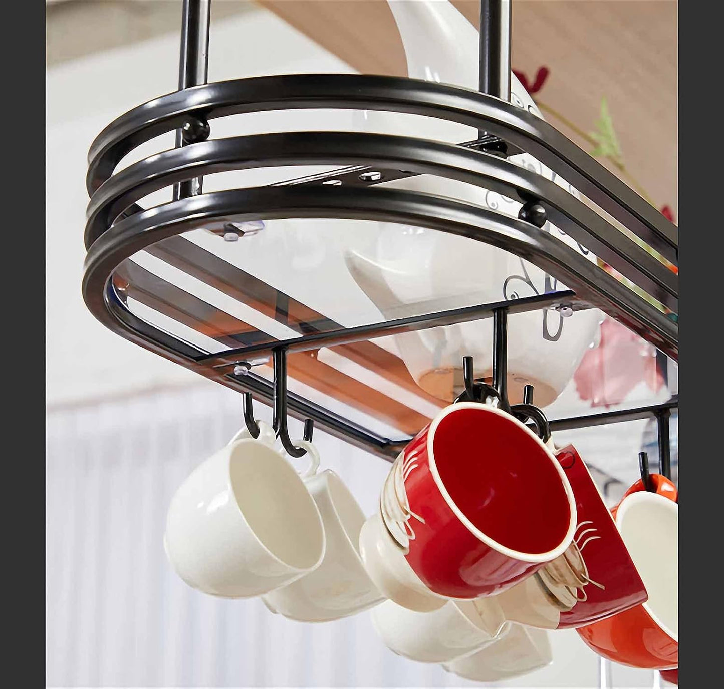 🏗️ Industrial Ceiling Shelf 🏠 | Hanging Storage Rack ✨ | Space-Saving Loft Organizer 📦