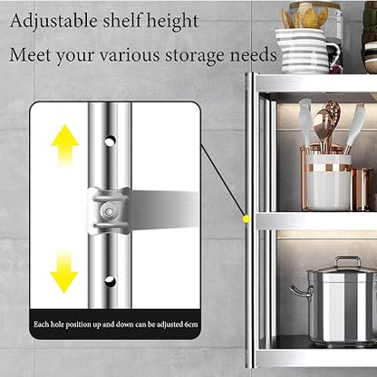 🧴 Wall-Mounted Stainless Shelf 🏠 | 3-Tier Bathroom Organizer ✨ | Space-Saving Storage Rack ⚡