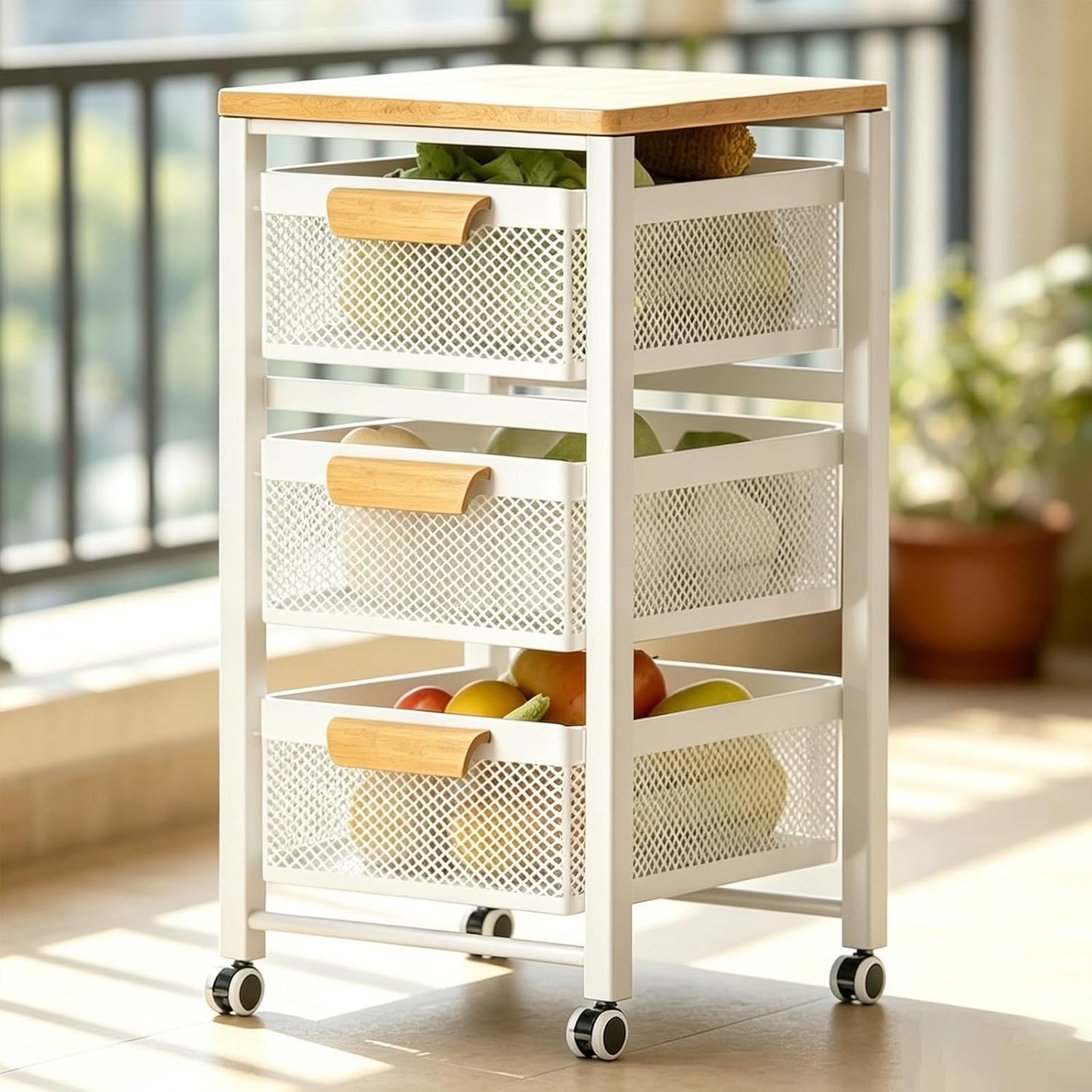 🗂️ Multi-Tier Storage Rack 🏠 | Freestanding Organizer Shelf 📦 | Space-Saving Home Unit ✨