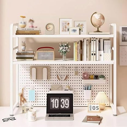 📚 Metal Desktop Bookshelf 🗄️ | Multi-Layer Desk Organizer ✨ | Space-Saving Storage Rack 🏠