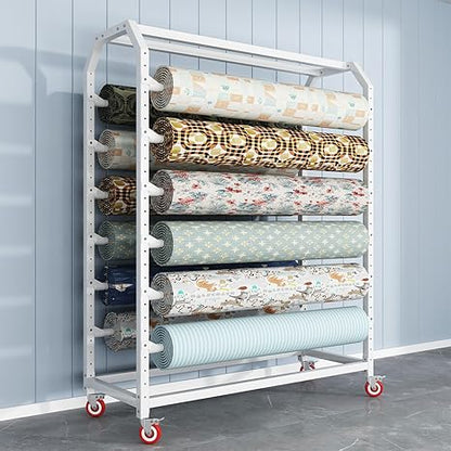🧻 Mobile Paper Organizer 🏠 | Metal Roll Storage Rack ✨ | Bathroom & Kitchen Holder 📦