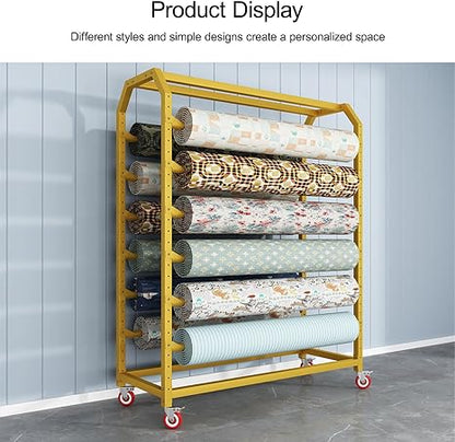 🧻 Mobile Paper Organizer 🏠 | Metal Roll Storage Rack ✨ | Bathroom & Kitchen Holder 📦
