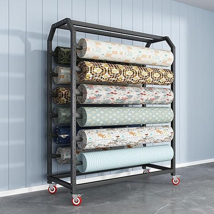 🧻 Mobile Paper Organizer 🏠 | Metal Roll Storage Rack ✨ | Bathroom & Kitchen Holder 📦