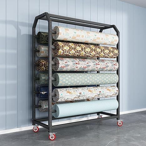 🧻 Mobile Paper Organizer 🏠 | Metal Roll Storage Rack ✨ | Bathroom & Kitchen Holder 📦